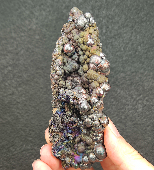 Goethite shape similar:Token | Top premium rare Iridescent Goethite, Turgite, Hematite, Iridescent | COLOUR: purple x silver| 100% natural color |