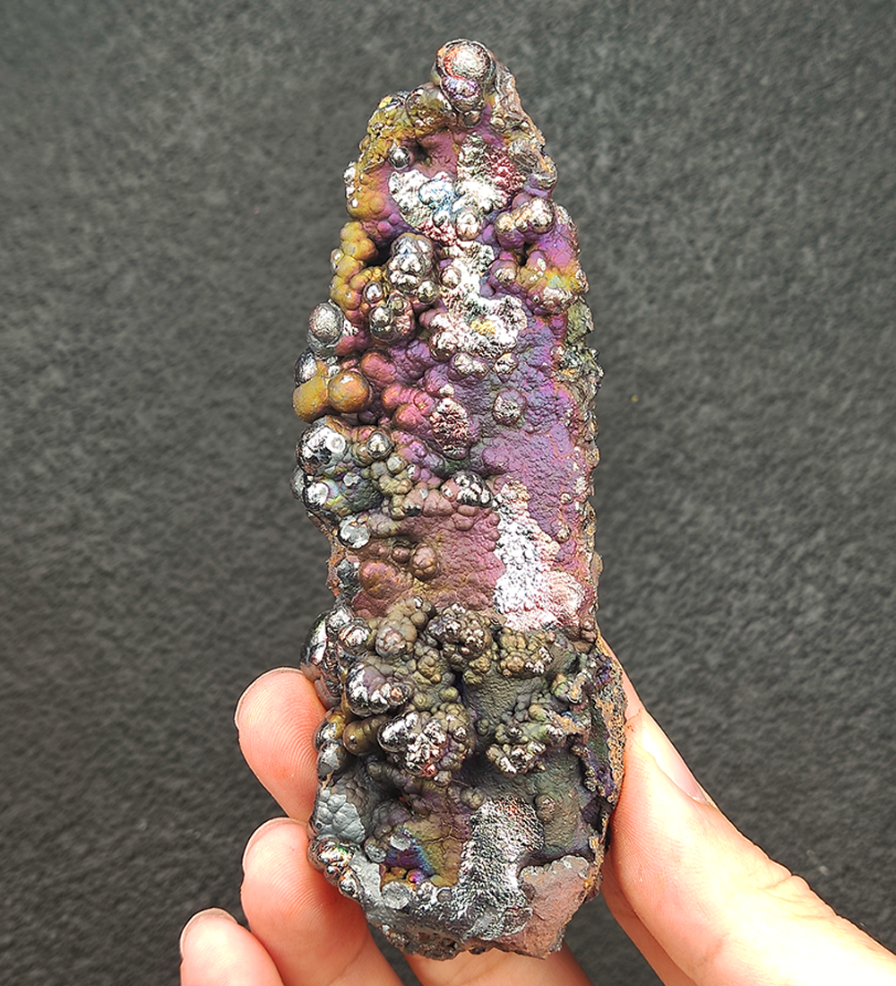 Goethite shape similar:Token | Top premium rare Iridescent Goethite, Turgite, Hematite, Iridescent | COLOUR: purple x silver| 100% natural color |