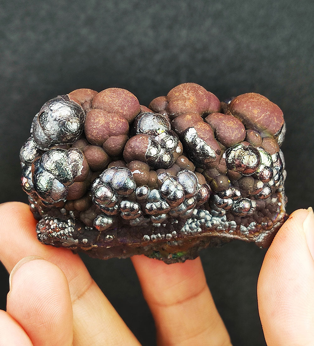 | Top premium rare Iridescent Goethite, Turgite, Hematite, Iridescent | COLOUR: Silver ,brown | 100% natural color |