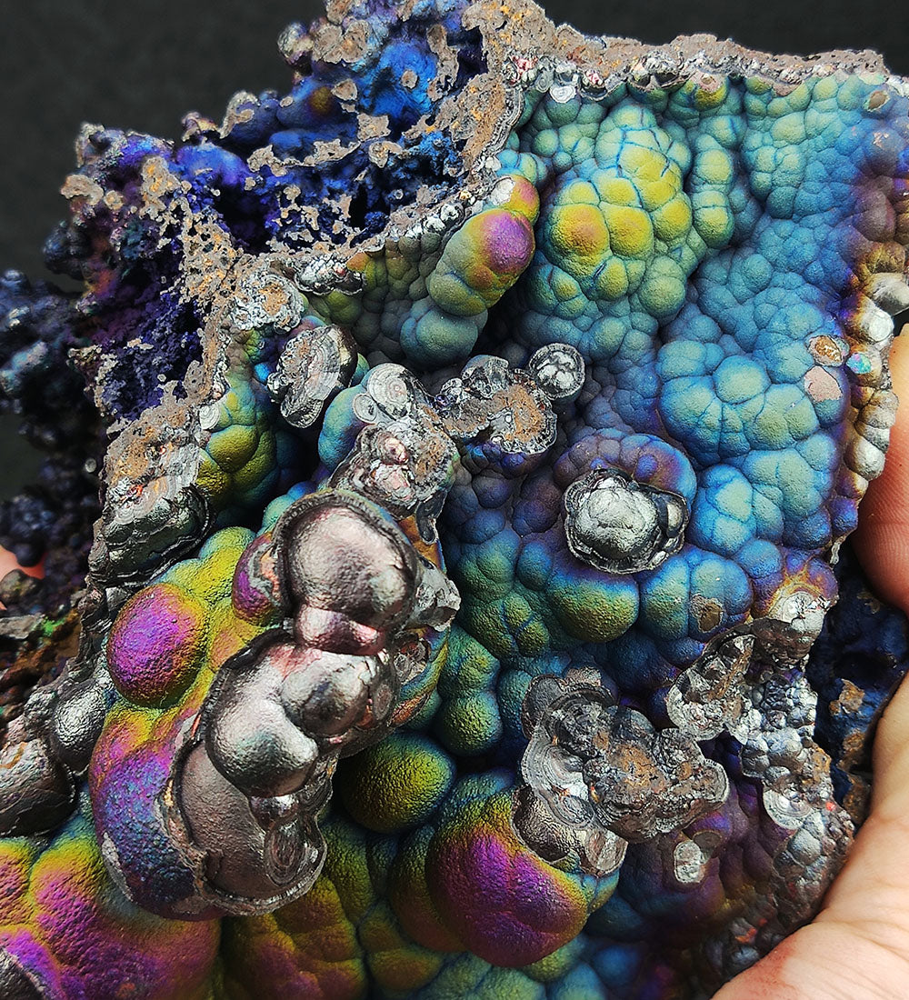 | Top premium rare Iridescent Goethite, Turgite, Hematite, Iridescent | COLOUR: Blue , Gold , purple, pink| 100% natural color |