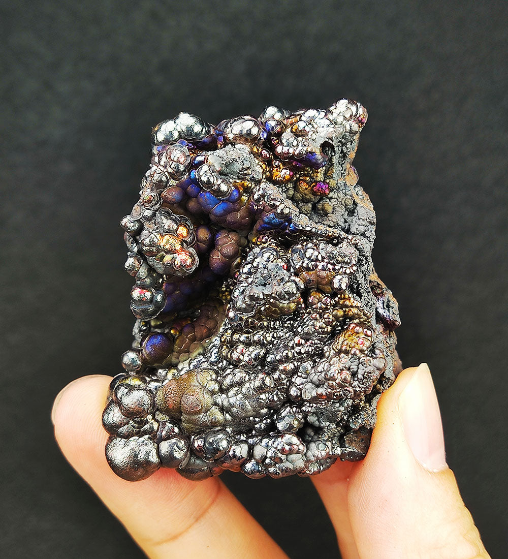 | Top premium rare Iridescent Goethite, Turgite, Hematite, Iridescent | COLOUR: Green, Silver | 100% natural color |