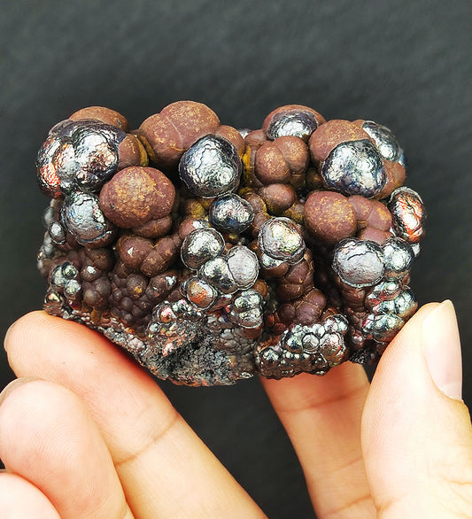 | Top premium rare Iridescent Goethite, Turgite, Hematite, Iridescent | COLOUR: Silver ,brown | 100% natural color |
