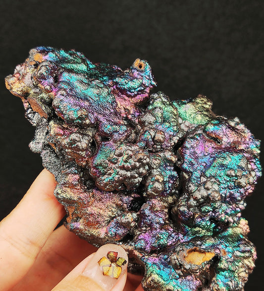 | Top premium rare Iridescent Goethite, Turgite, Hematite, Iridescent | COLOUR: Pink x Silver| 100% natural color |