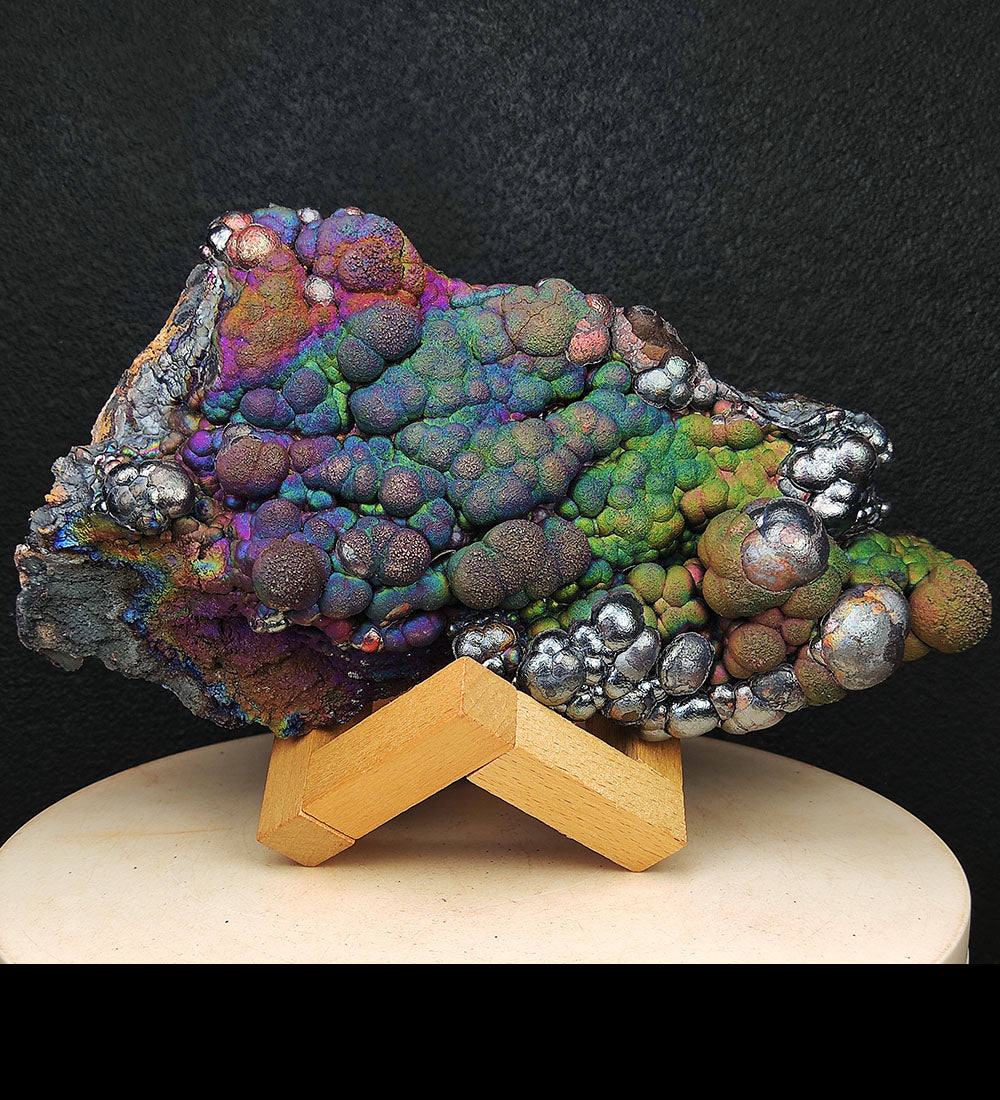 | Choice of Statement Decor | Top premium rare Iridescent Goethite, Turgite, Hematite, Iridescent | COLOUR: rainbow x purple x green| 100% natural color