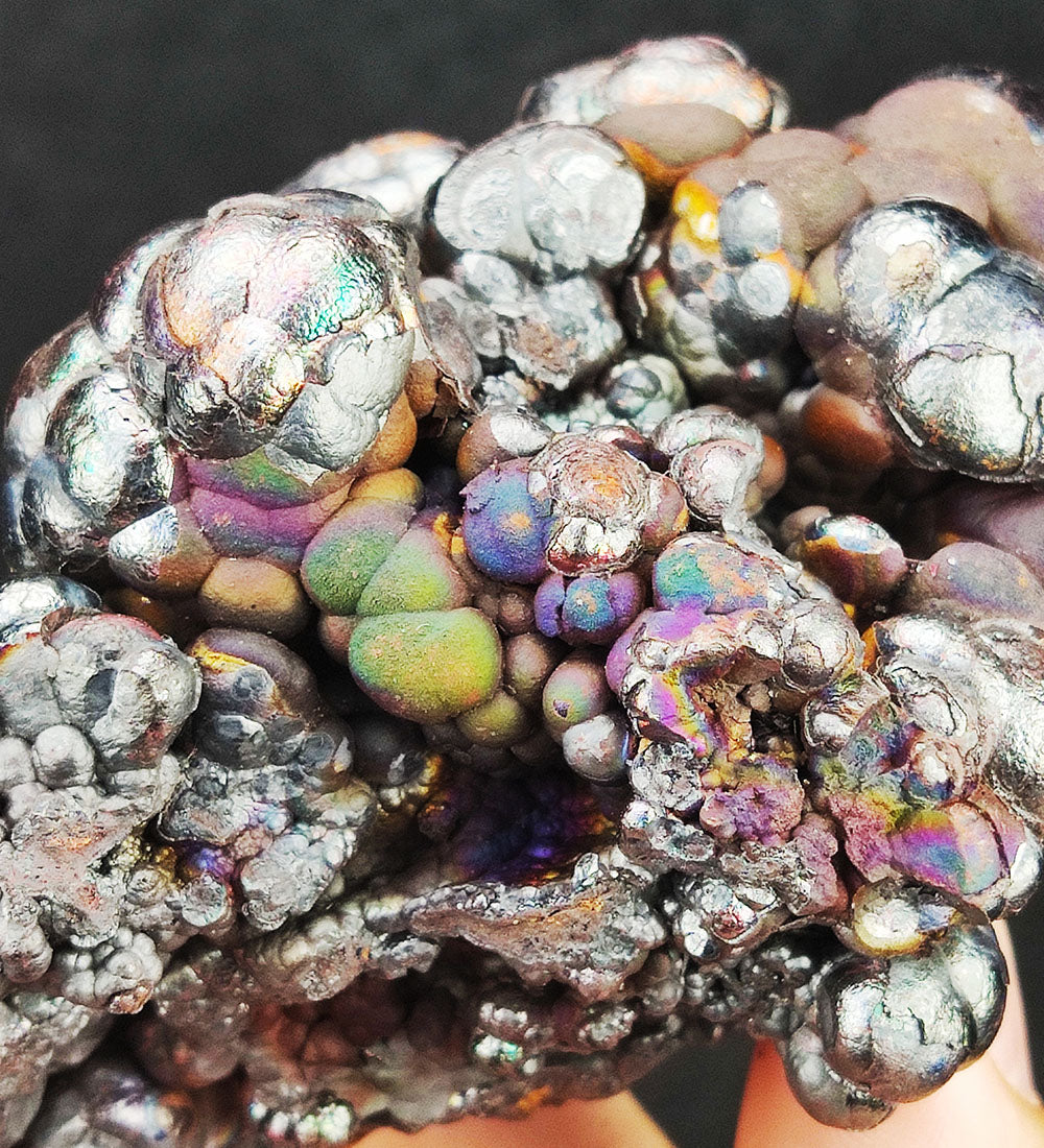 | Top premium rare Iridescent Goethite, Turgite, Hematite, Iridescent | COLOUR: Green, brown, Silver | 100% natural color |