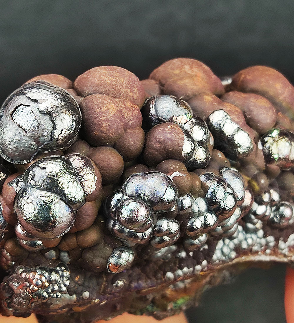 | Top premium rare Iridescent Goethite, Turgite, Hematite, Iridescent | COLOUR: Silver ,brown | 100% natural color |