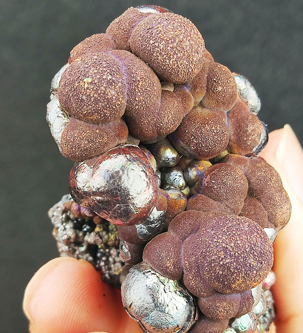 | Top premium rare Iridescent Goethite, Turgite, Hematite, Iridescent | COLOUR: brown, Pink, Silver | 100% natural color |