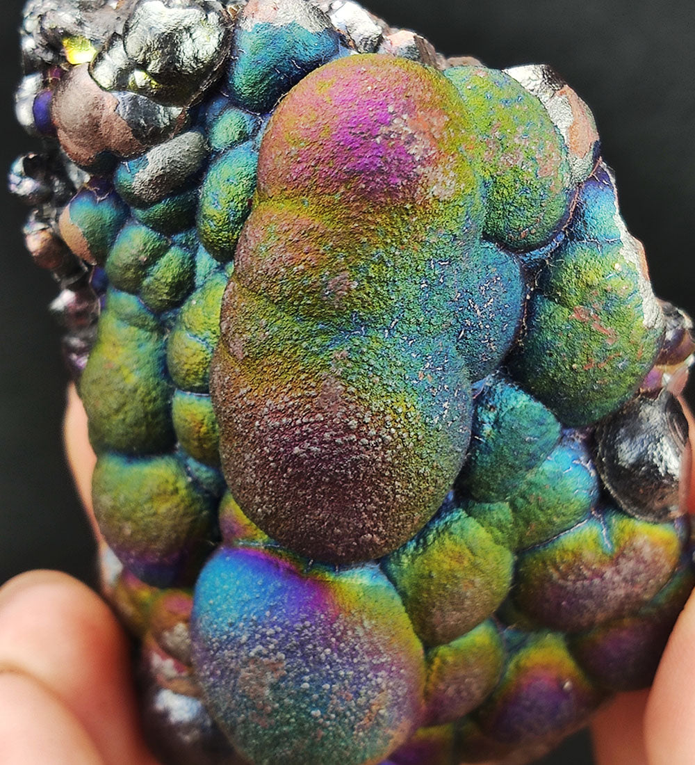 | Top premium rare Iridescent Goethite, Turgite, Hematite, Iridescent | COLOUR: Green x Blue x Silver x Red | 100% natural color |