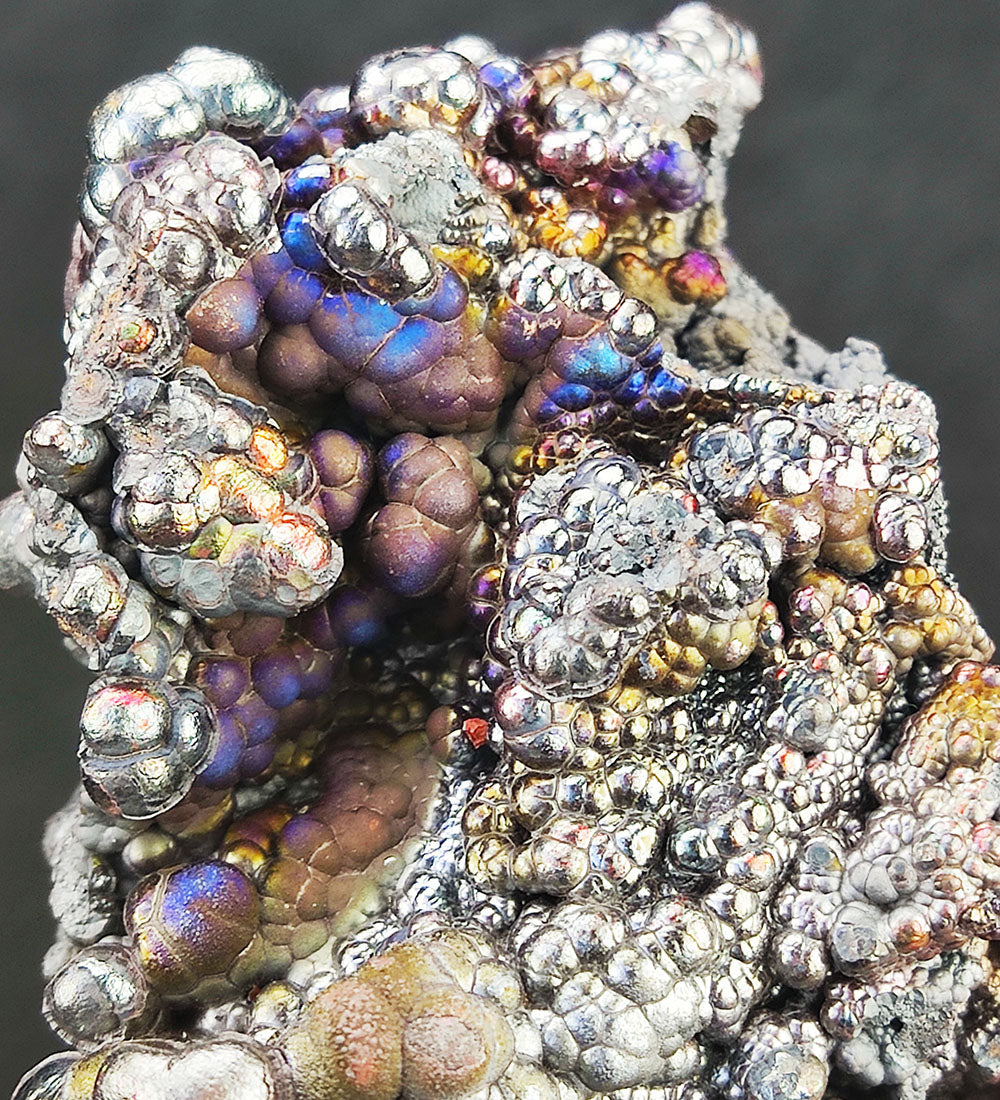 | Top premium rare Iridescent Goethite, Turgite, Hematite, Iridescent | COLOUR: Green, Silver | 100% natural color |