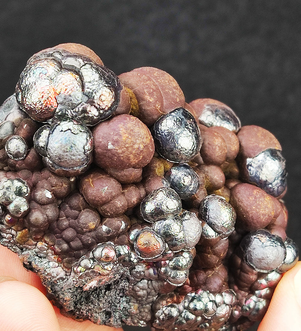 | Top premium rare Iridescent Goethite, Turgite, Hematite, Iridescent | COLOUR: Silver ,brown | 100% natural color |