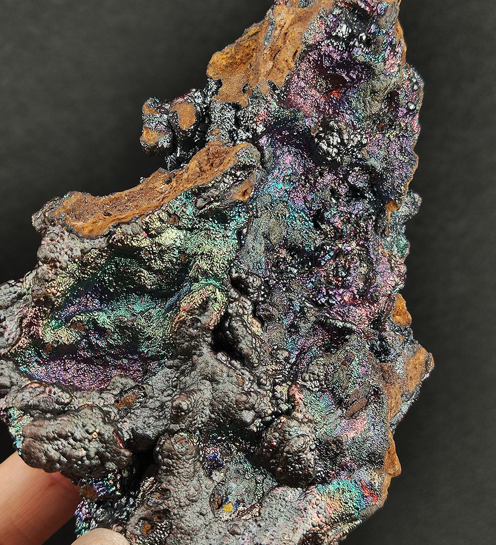| Top premium rare Iridescent Goethite, Turgite, Hematite, Iridescent | COLOUR: Pink x Silver| 100% natural color |