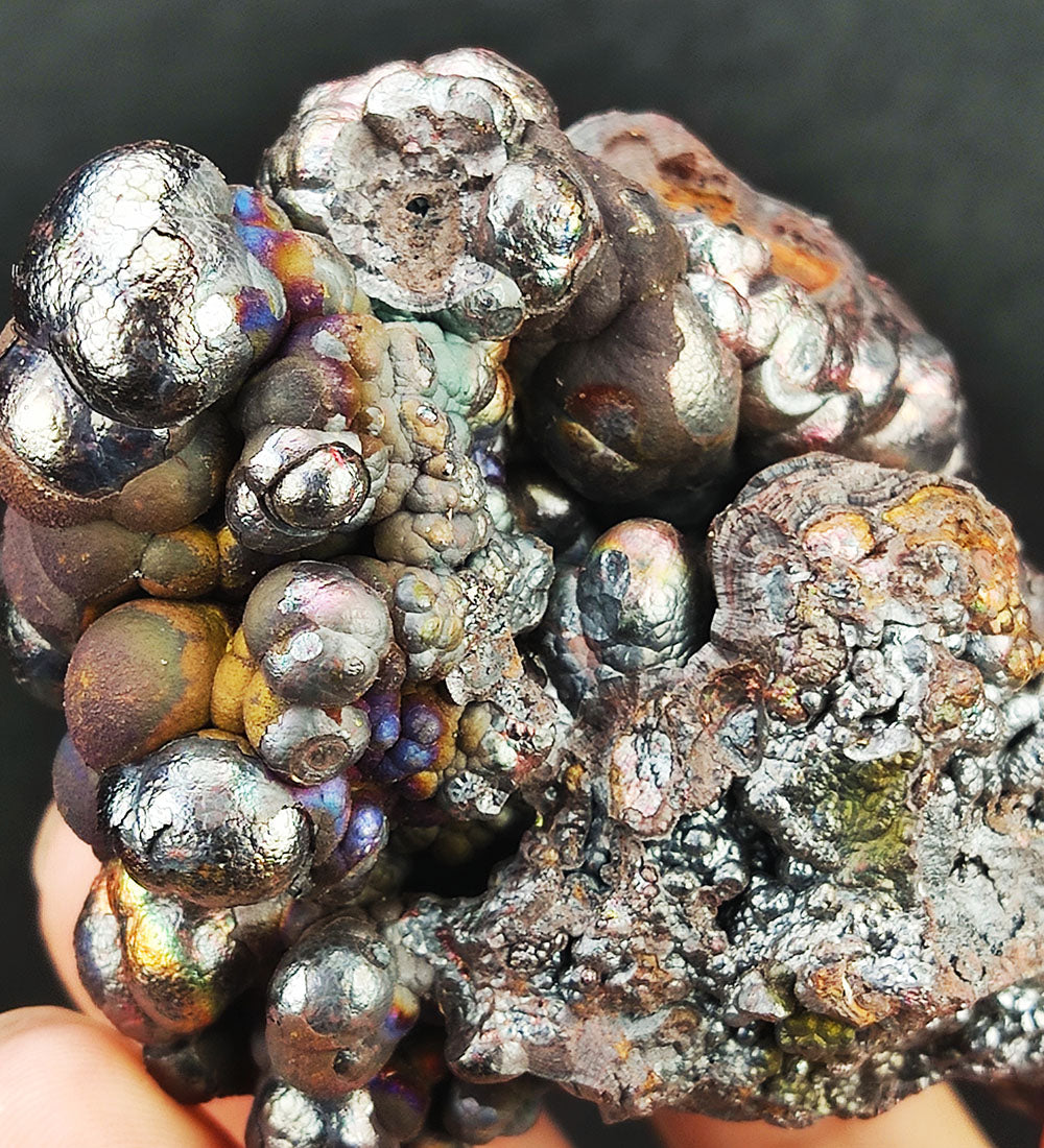 | Top premium rare Iridescent Goethite, Turgite, Hematite, Iridescent | COLOUR: Green, brown, Silver | 100% natural color |