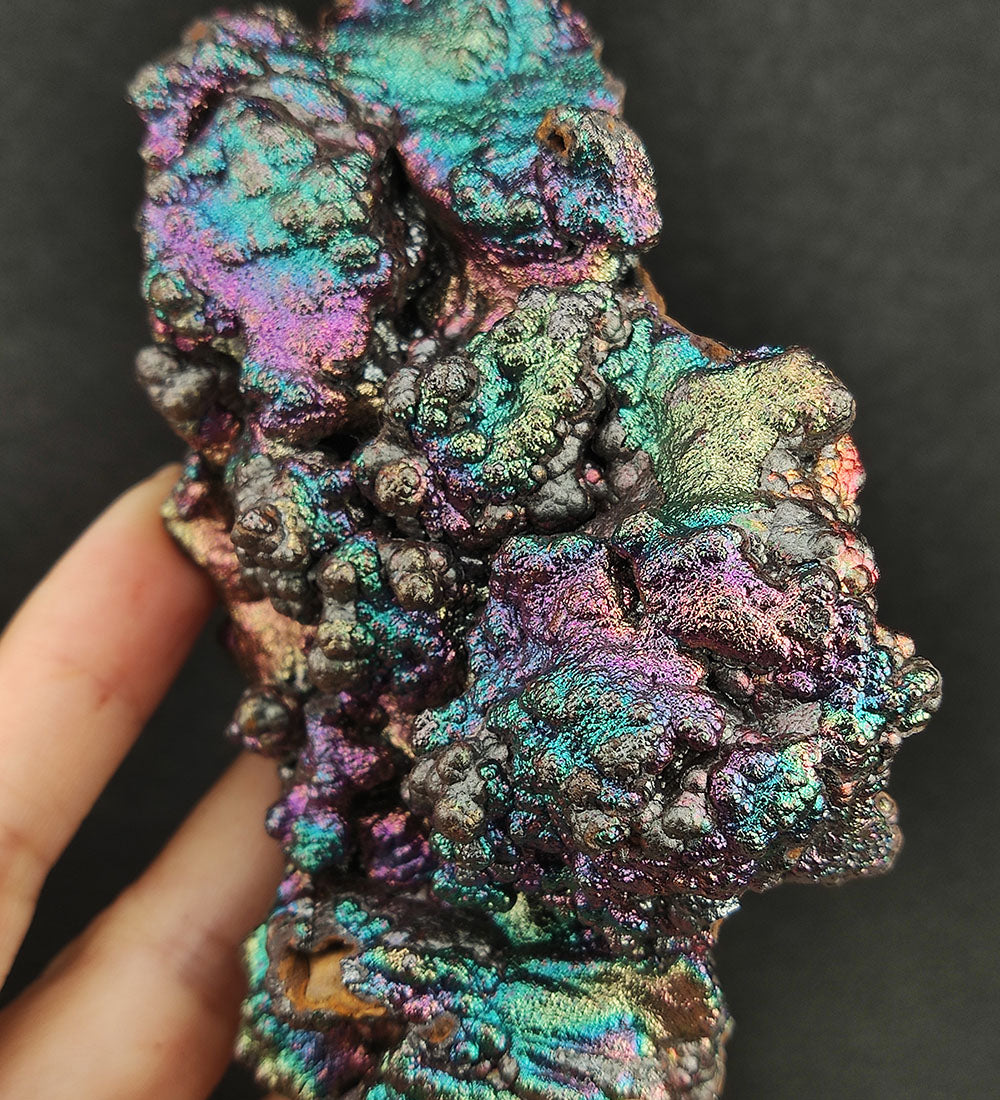 | Top premium rare Iridescent Goethite, Turgite, Hematite, Iridescent | COLOUR: Pink x Silver| 100% natural color |