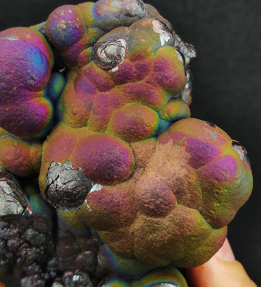 Goethite shape similar:Lion Head | Top premium rare Iridescent Goethite, Turgite, Hematite, Iridescent | COLOUR: Pink , green| 100% natural color |