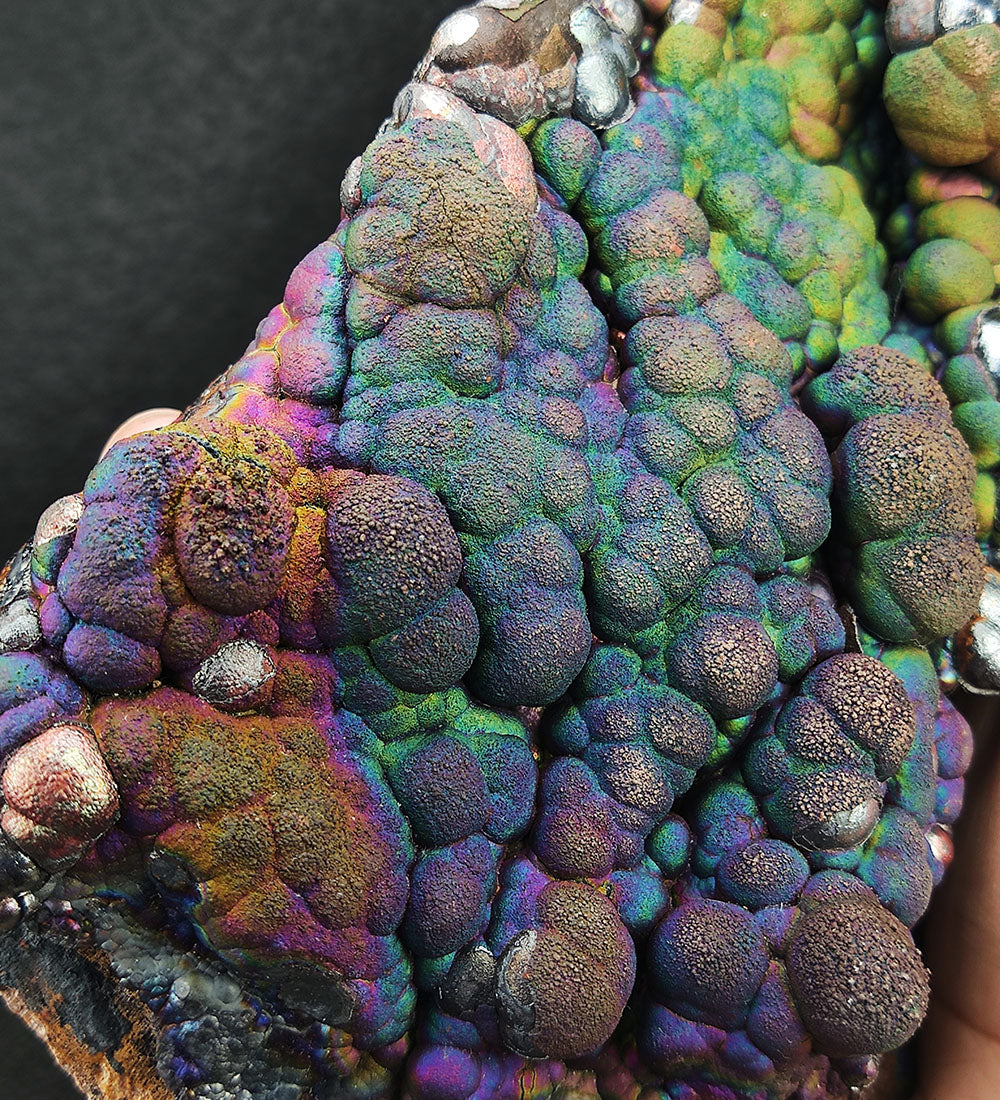 | Choice of Statement Decor | Top premium rare Iridescent Goethite, Turgite, Hematite, Iridescent | COLOUR: rainbow x purple x green| 100% natural color