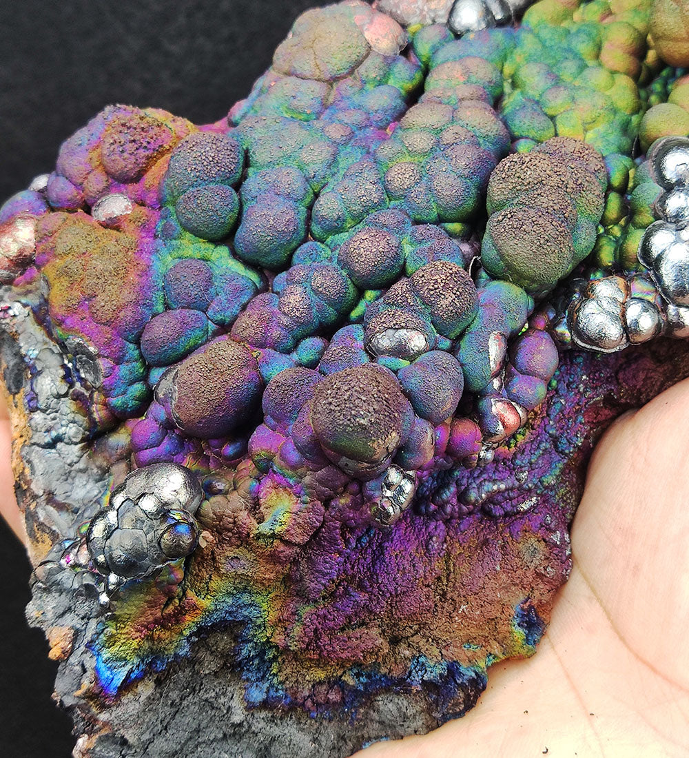 | Choice of Statement Decor | Top premium rare Iridescent Goethite, Turgite, Hematite, Iridescent | COLOUR: rainbow x purple x green| 100% natural color