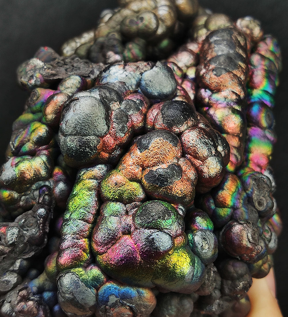 | Top premium rare Iridescent Goethite, Turgite, Hematite, Iridescent | COLOUR: Gold x Silver x Pink x Green x Color | 100% natural color |