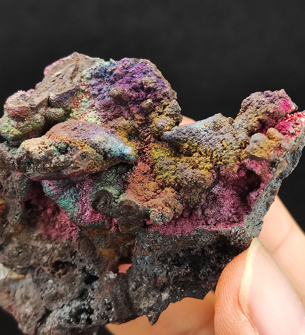 | Top premium rare Iridescent Goethite, Turgite, Hematite, Iridescent | COLOUR: Pink x Colorful x Green x Purple| 100% natural color |