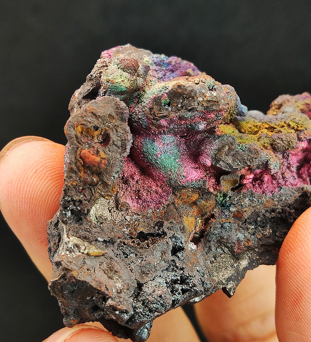 | Top premium rare Iridescent Goethite, Turgite, Hematite, Iridescent | COLOUR: Pink x Colorful x Green x Purple| 100% natural color |