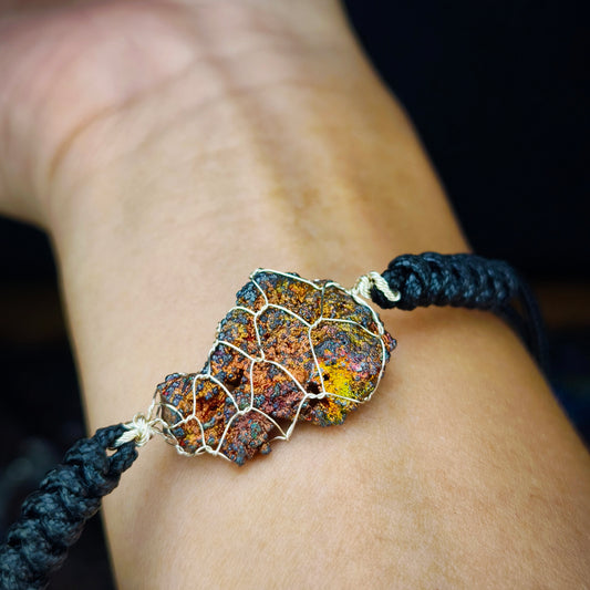 Gold Orange Rainbow Leklai Bracelet | Harmony, Balance & Wealth