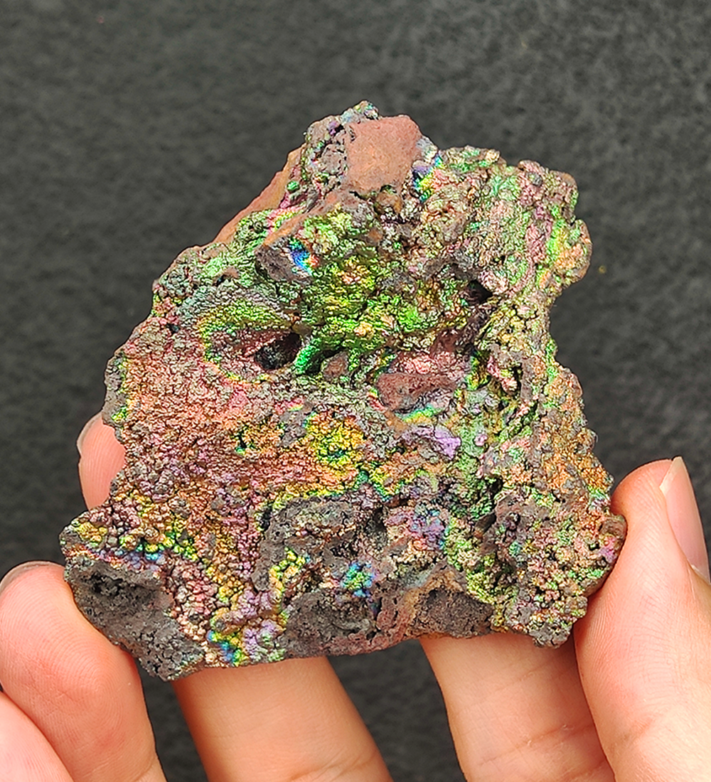 | Top premium rare Iridescent Goethite, Turgite, Hematite, Iridescent | COLOUR: Green, Gold, Pink | 100% natural color |