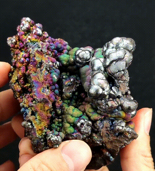 | Top premium rare Iridescent Goethite, Turgite, Hematite, Iridescent | COLOUR: Pink x Green x Blue x Silver x Purple | 100% natural color |