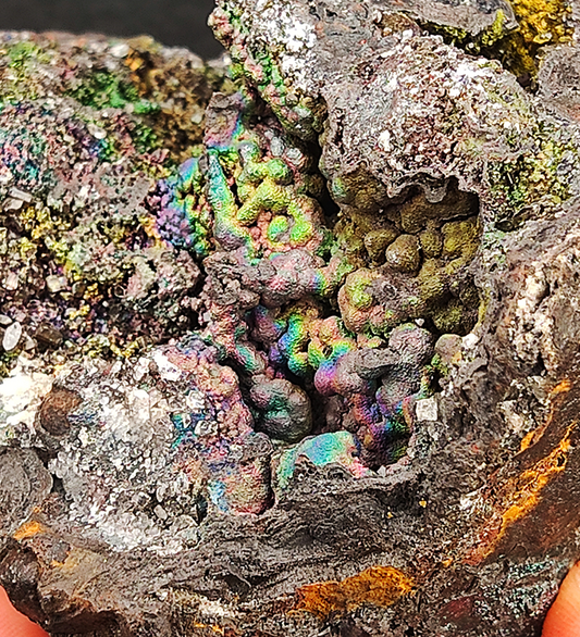 | Top premium rare Iridescent Goethite, Turgite, Hematite, Iridescent | COLOUR: Gold, Green, Pink, Sparkling, Blue | 100% natural color |