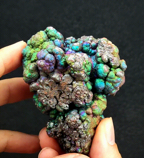| Top premium rare Iridescent Goethite, Turgite, Hematite, Iridescent | COLOUR: Silver x Green x Purple | 100% natural color |