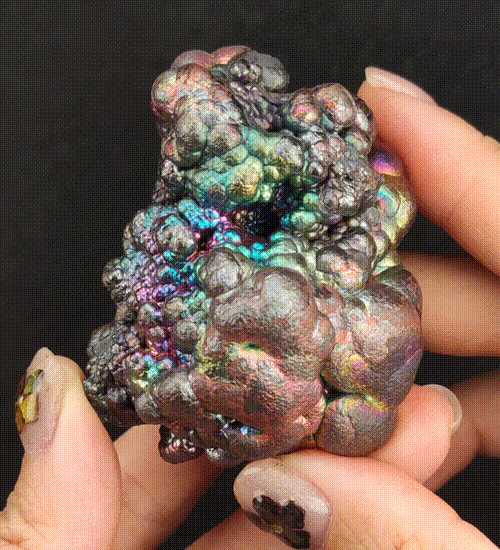 | Top premium rare Iridescent Goethite, Turgite, Hematite, Iridescent | COLOUR: Pink Green Gold x Silver | 100% natural color |