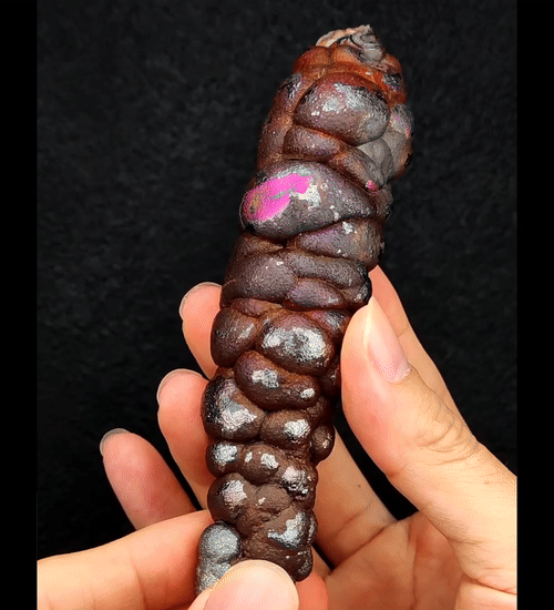 | Goethite Pillar(13.5cm) | Goethite Pendant Copper Wire Wrapped Gemstone Pendant | COLOUR:pink| 100% natural color |