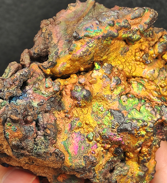 | Top premium rare Iridescent Goethite, Turgite, Hematite, Iridescent | COLOUR: Pink x Gold x Green | 100% natural color |