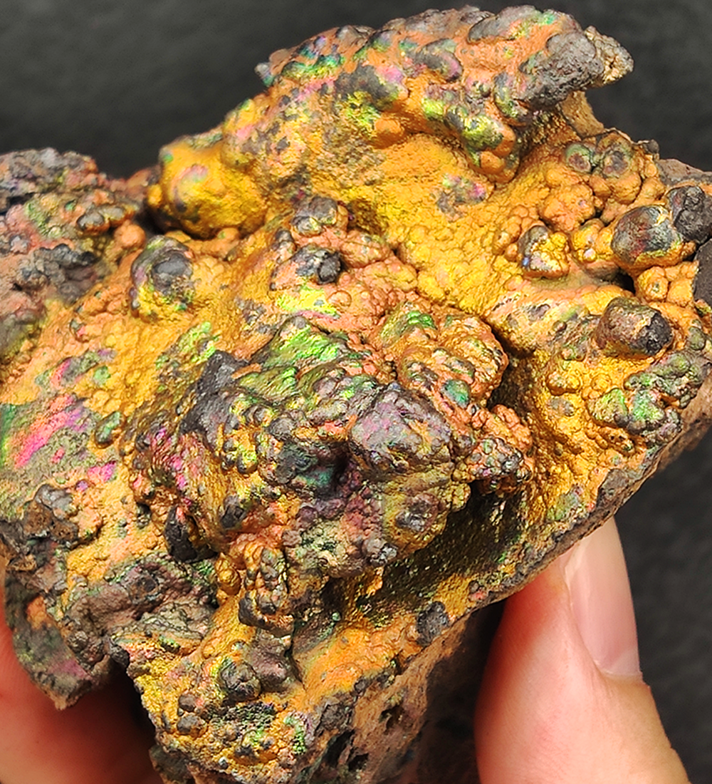 | Top premium rare Iridescent Goethite, Turgite, Hematite, Iridescent | COLOUR: Pink x Gold x Green | 100% natural color |