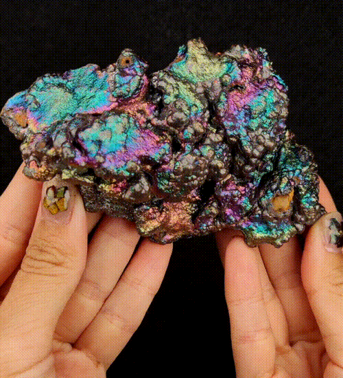 | Top premium rare Iridescent Goethite, Turgite, Hematite, Iridescent | COLOUR: Pink x Silver| 100% natural color |