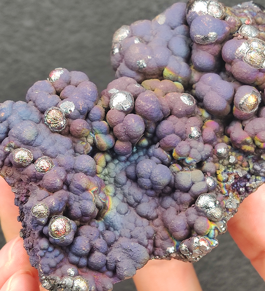 Goethite shape similar:Kid Buu | Top premium rare Iridescent Goethite, Turgite, Hematite, Iridescent | COLOUR: Purple| 100% natural color