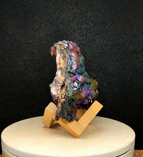 | Choice of Statement Decor | Top premium rare Iridescent Goethite, Turgite, Hematite, Iridescent | COLOUR: rainbow x purple x green| 100% natural color