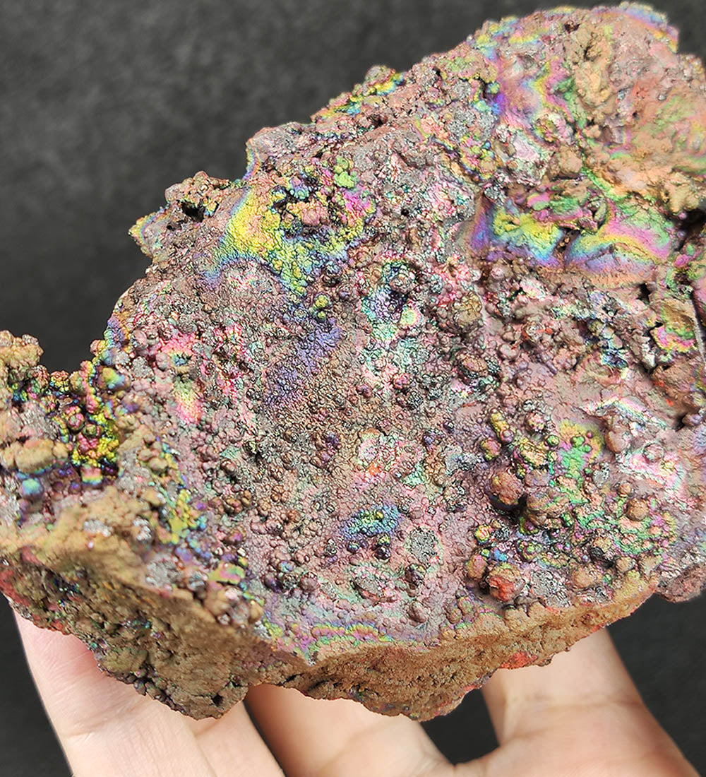 | Top premium rare Iridescent Goethite, Turgite, Hematite, Iridescent | COLOUR: Gold, Green | 100% natural color |