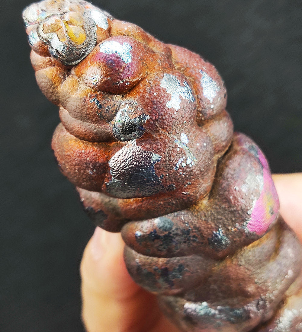 | Goethite Pillar(13.5cm) | Goethite Pendant Copper Wire Wrapped Gemstone Pendant | COLOUR:pink| 100% natural color |