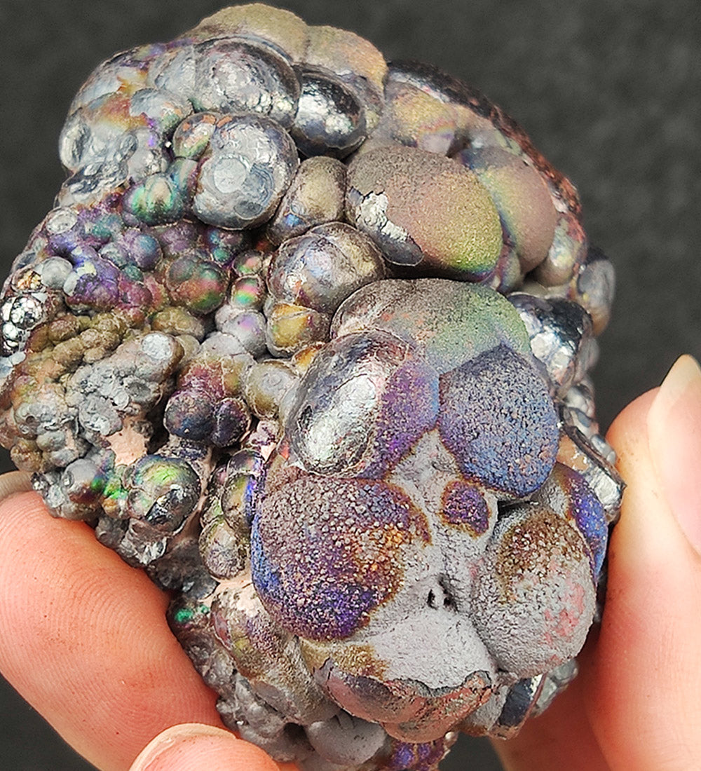 | Top premium rare Iridescent Goethite, Turgite, Hematite, Iridescent | COLOUR: Green, Silver | 100% natural color |