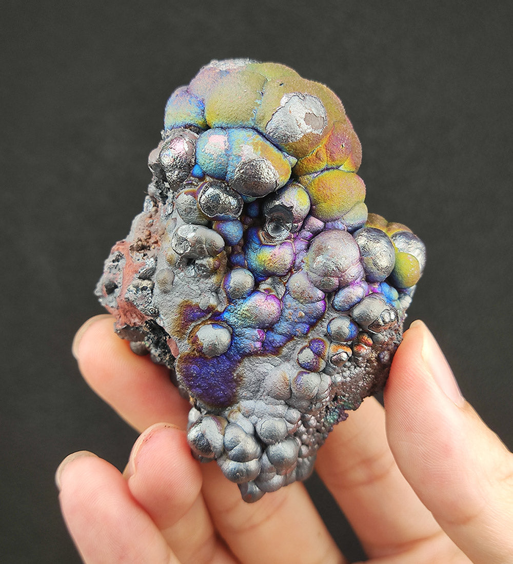 | Top premium rare Iridescent Goethite, Turgite, Hematite, Iridescent | COLOUR: Green, Silver, Blue | 100% natural color |
