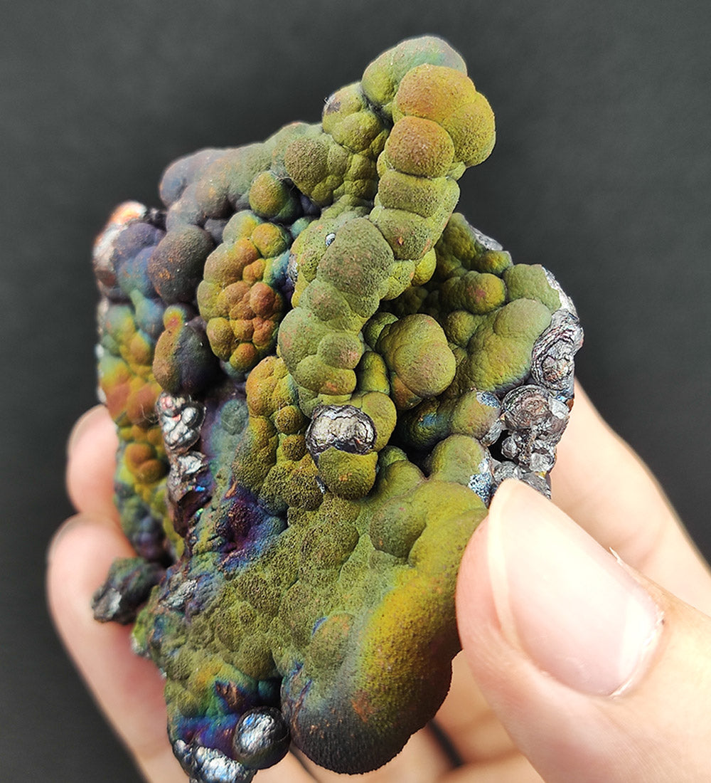 | Top premium rare Iridescent Goethite, Turgite, Hematite, Iridescent | COLOUR: jade green| 100% natural color
