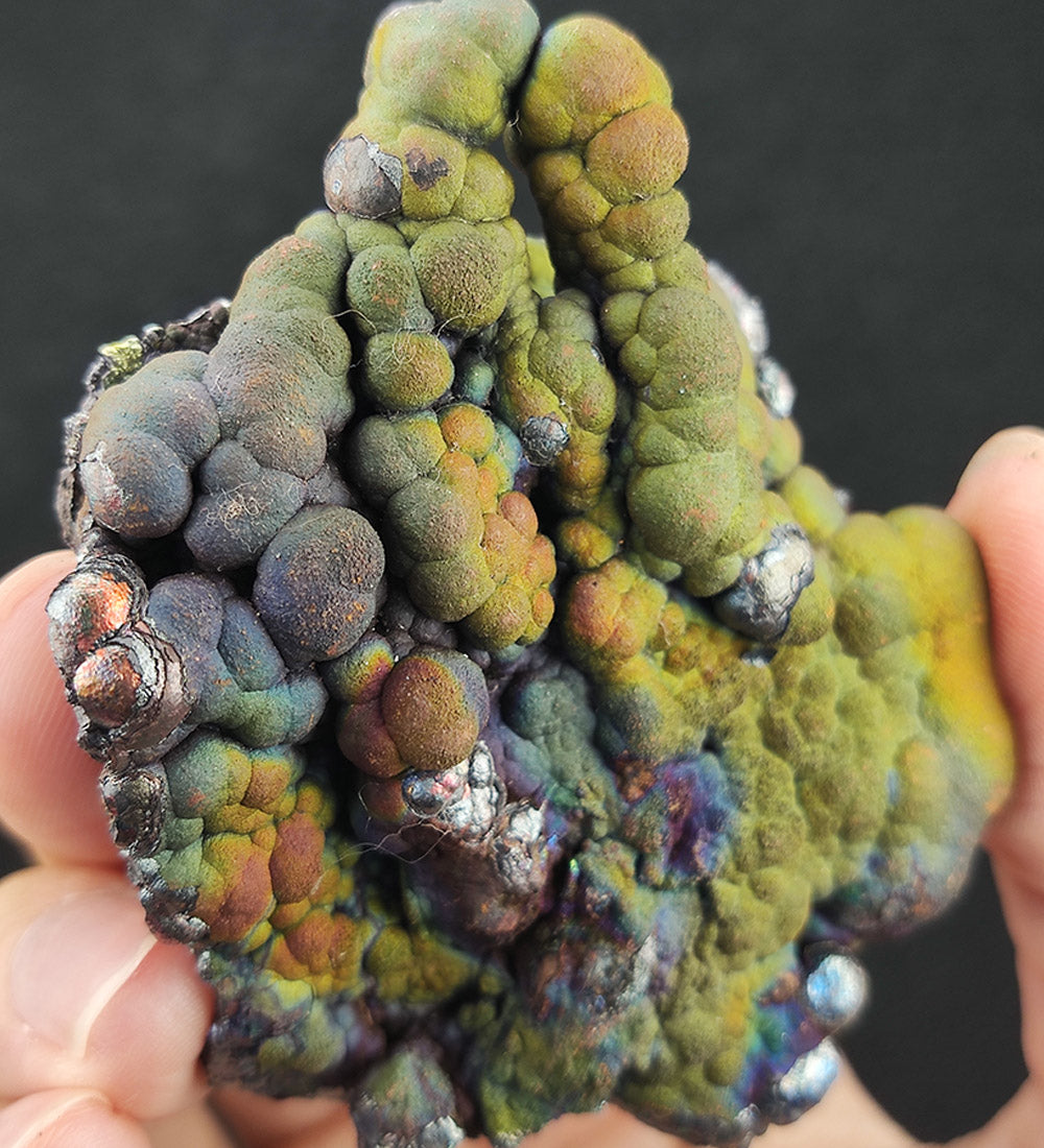 | Top premium rare Iridescent Goethite, Turgite, Hematite, Iridescent | COLOUR: jade green| 100% natural color