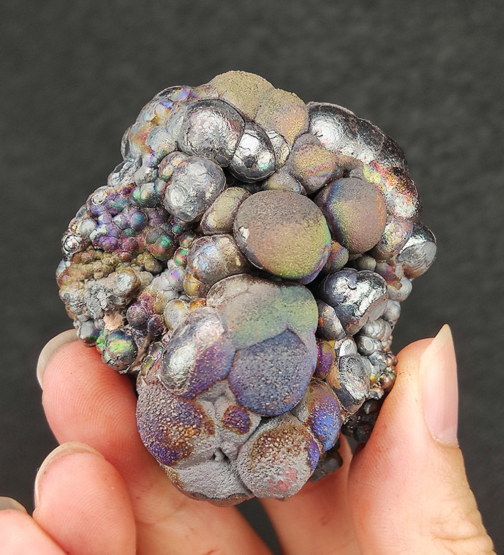 | Top premium rare Iridescent Goethite, Turgite, Hematite, Iridescent | COLOUR: Green, Silver | 100% natural color |