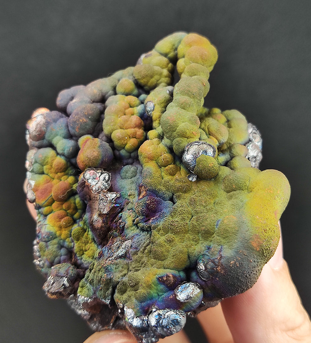 | Top premium rare Iridescent Goethite, Turgite, Hematite, Iridescent | COLOUR: jade green| 100% natural color