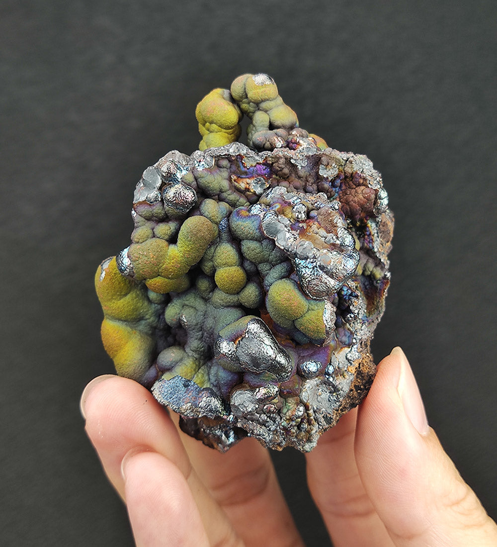 | Top premium rare Iridescent Goethite, Turgite, Hematite, Iridescent | COLOUR: jade green| 100% natural color