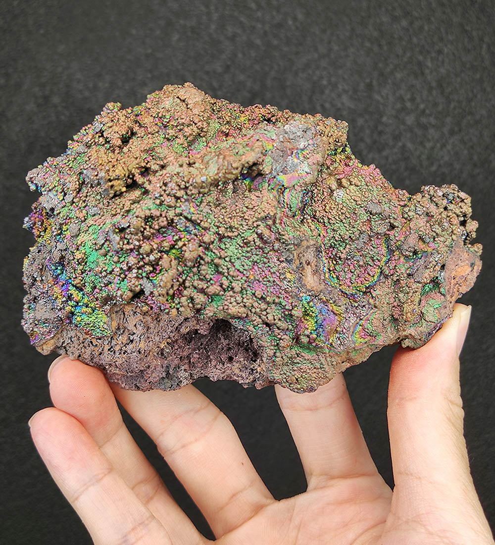 | Top premium rare Iridescent Goethite, Turgite, Hematite, Iridescent | COLOUR: Gold, Green | 100% natural color |