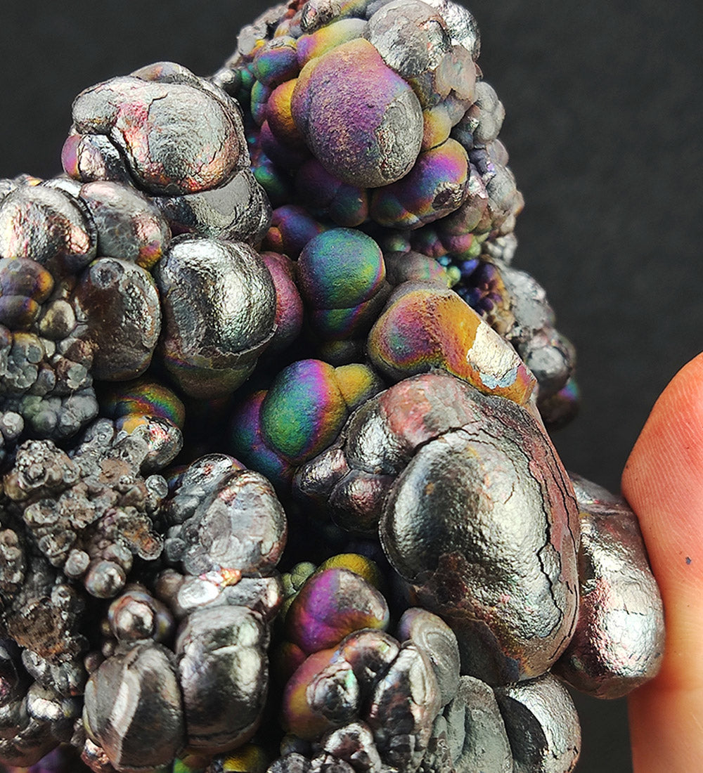 | Top premium rare Iridescent Goethite, Turgite, Hematite, Iridescent | COLOUR: Pink x Green x Blue x Silver x Purple | 100% natural color |
