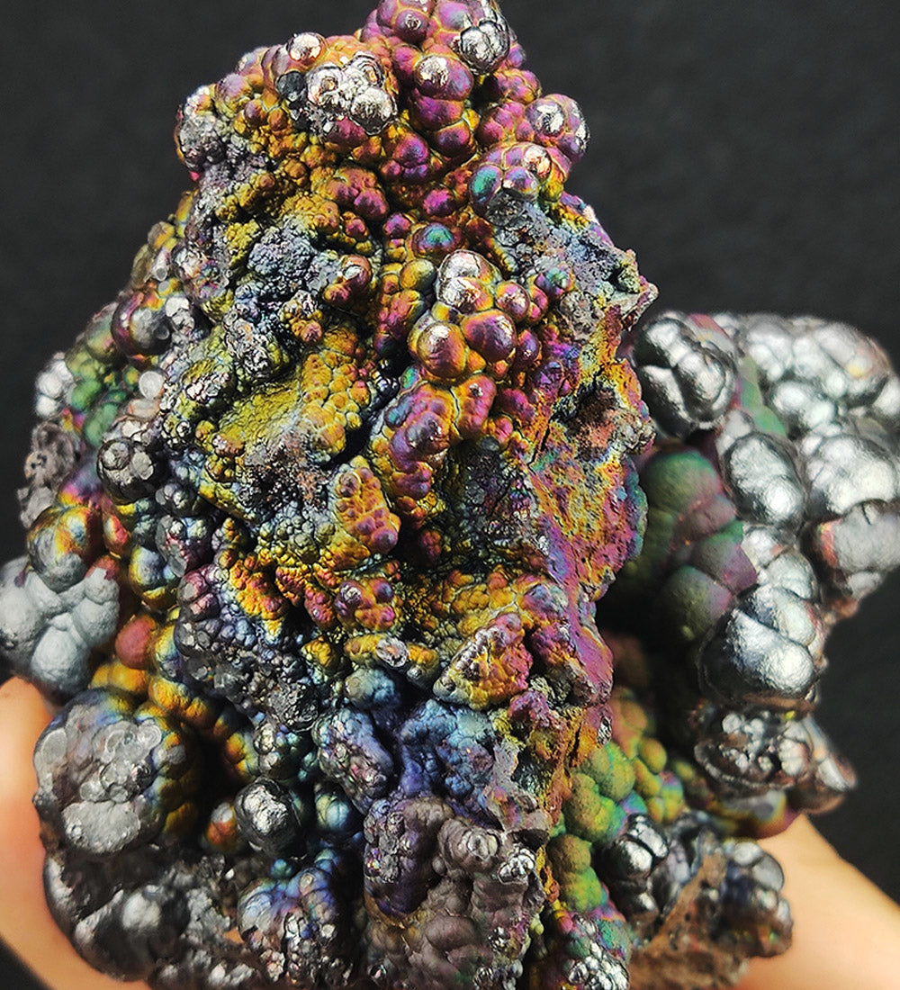 | Top premium rare Iridescent Goethite, Turgite, Hematite, Iridescent | COLOUR: Pink x Green x Blue x Silver x Purple | 100% natural color |