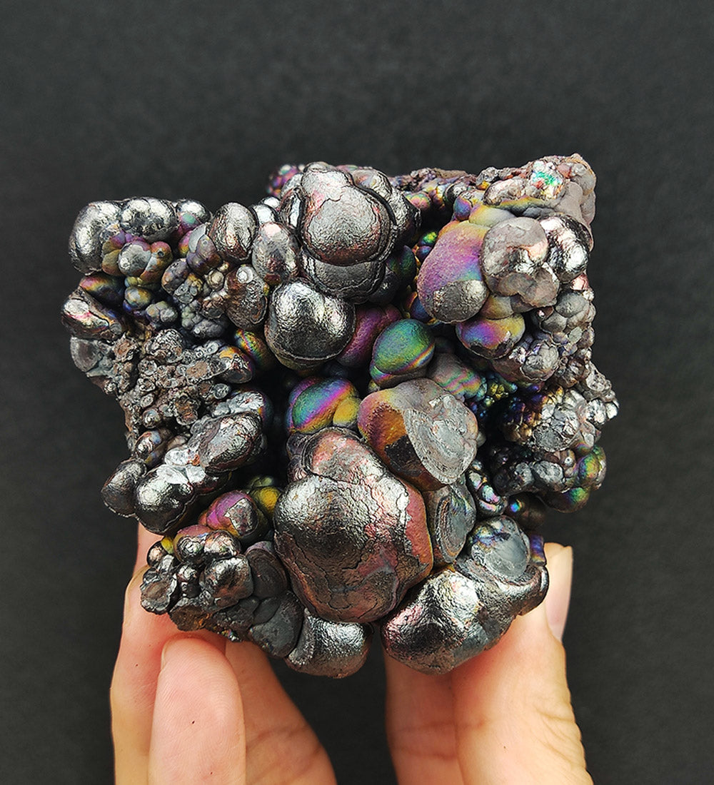 | Top premium rare Iridescent Goethite, Turgite, Hematite, Iridescent | COLOUR: Pink x Green x Blue x Silver x Purple | 100% natural color |