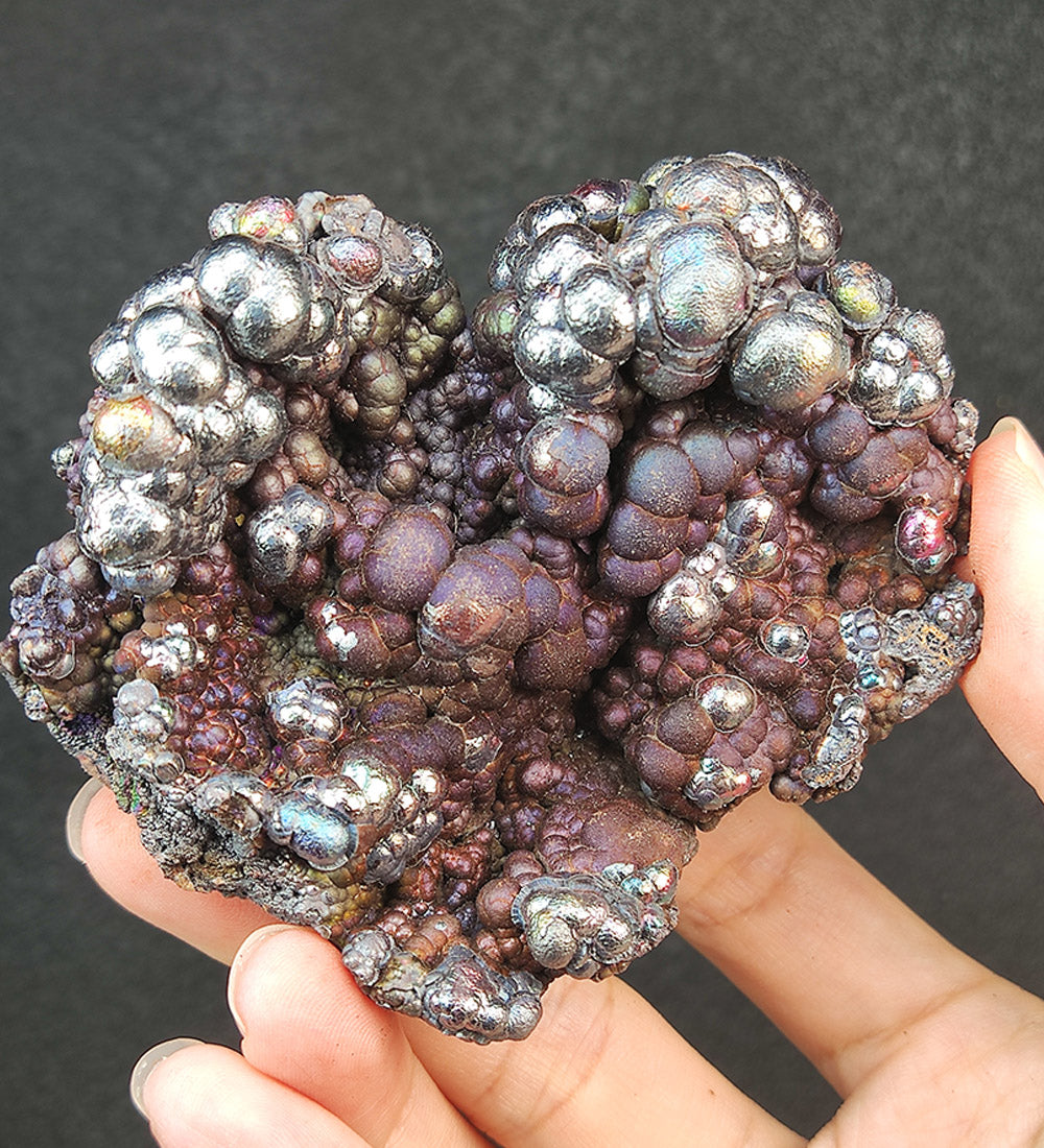| Top premium rare Iridescent Goethite, Turgite, Hematite, Iridescent | COLOUR: Purple , Gold , Silver | 100% natural color |