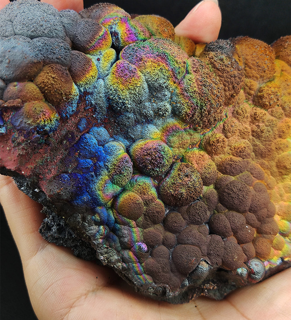 Goethite shape similar:Fish | Big decoration| Top premium rare Iridescent Goethite, Turgite, Hematite, Iridescent | COLOUR: Blue, Silver| 100% natural color |